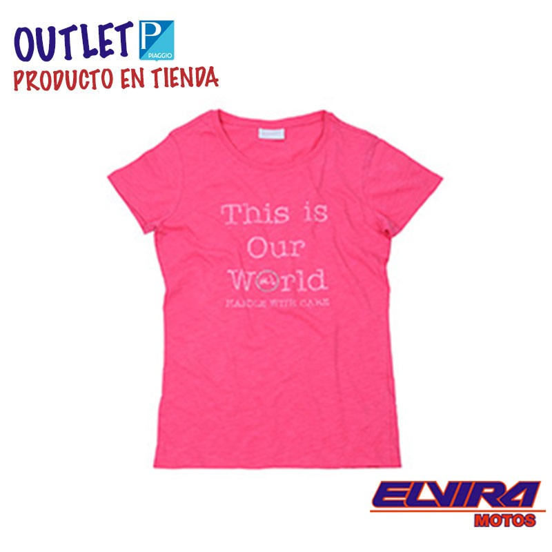 Camiseta de Mujer Thisourworld Vespa Rosa